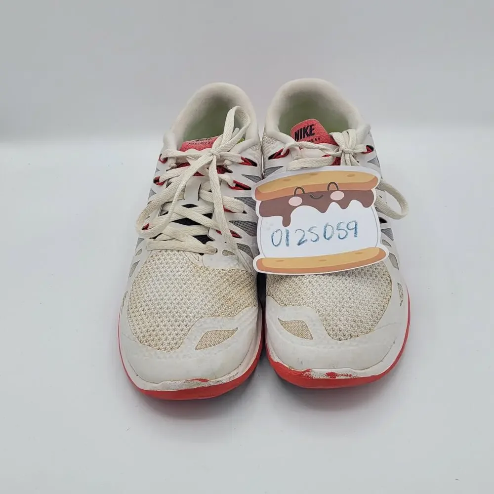 Nike Free 5.0 642198-106 white red Men's size 8